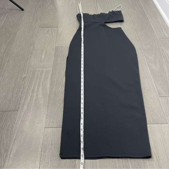 Lovers Friends Charlotte Midi Dress Black XS Crystal Cutout Cocktail Revolve - Picture 15 of 16